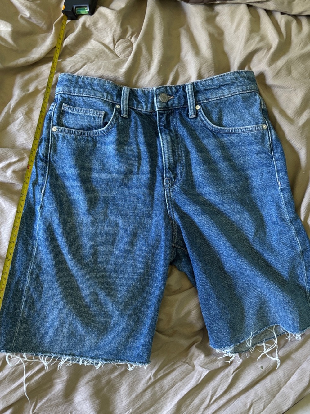 Mavi Blue Denim Cutoff  Shorts